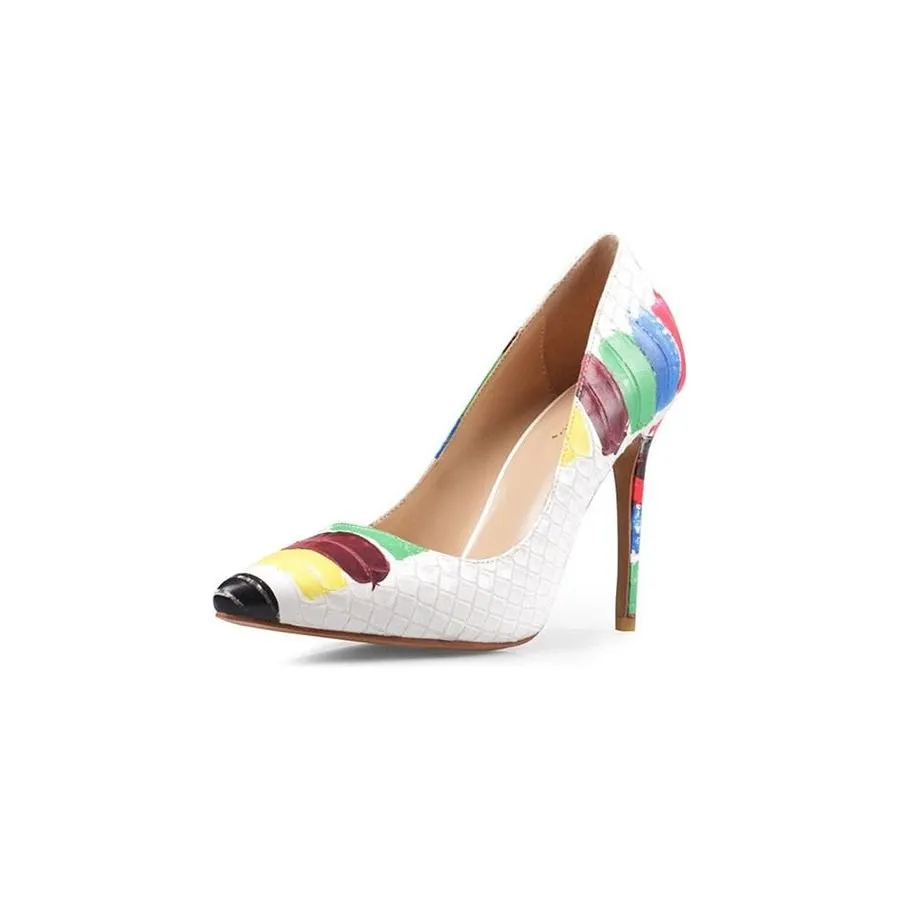 Artistic Multi-Color Exotic Stiletto Heels