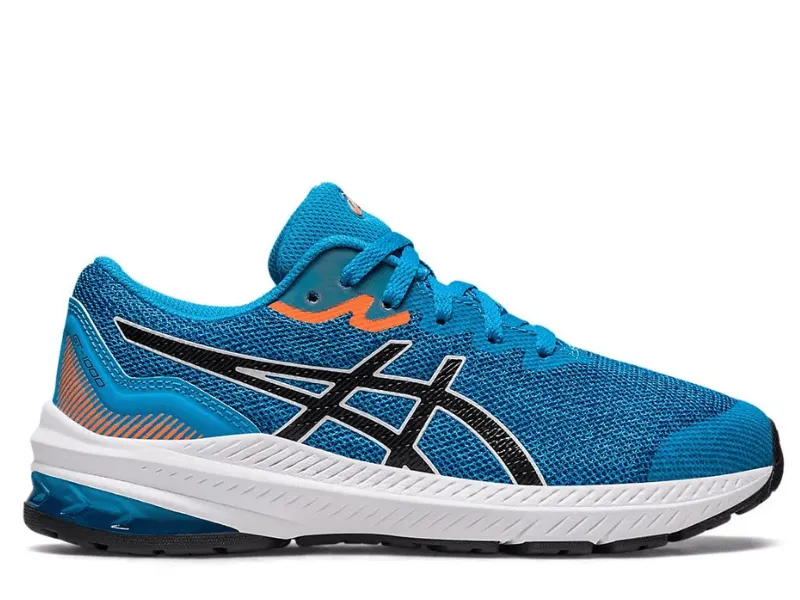 Asics Gel GT1000 11 GS Kids Running Shoe (Island Blue/Black)