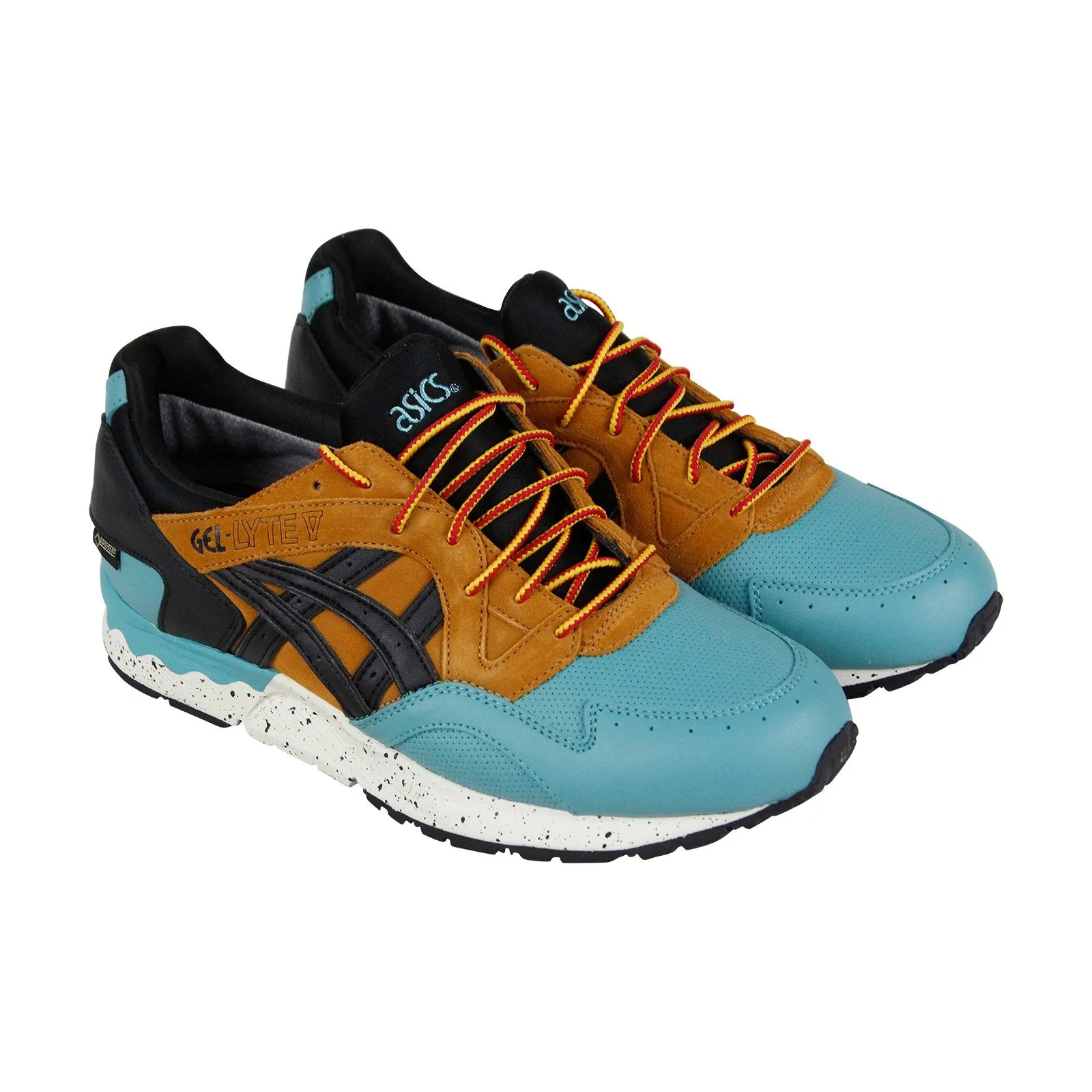 Asics Gel Lyte V G Tx HL6E2-4890 Mens Blue Leather Lifestyle Sneakers Shoes