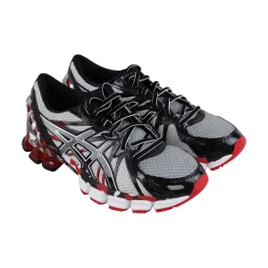 Asics Gel Sendai 3 T643N-9099 Mens Black Mesh Lace Up Athletic Running Shoes