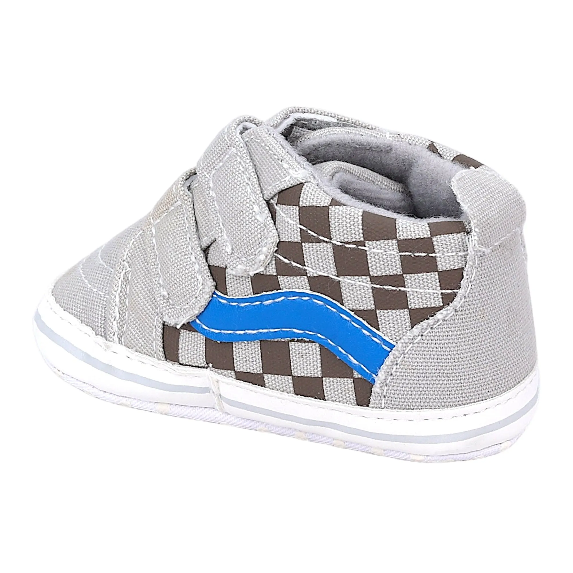 Baby Moo Stylish Casual Velcro Straps Anti-Skid Sneakers - Grey