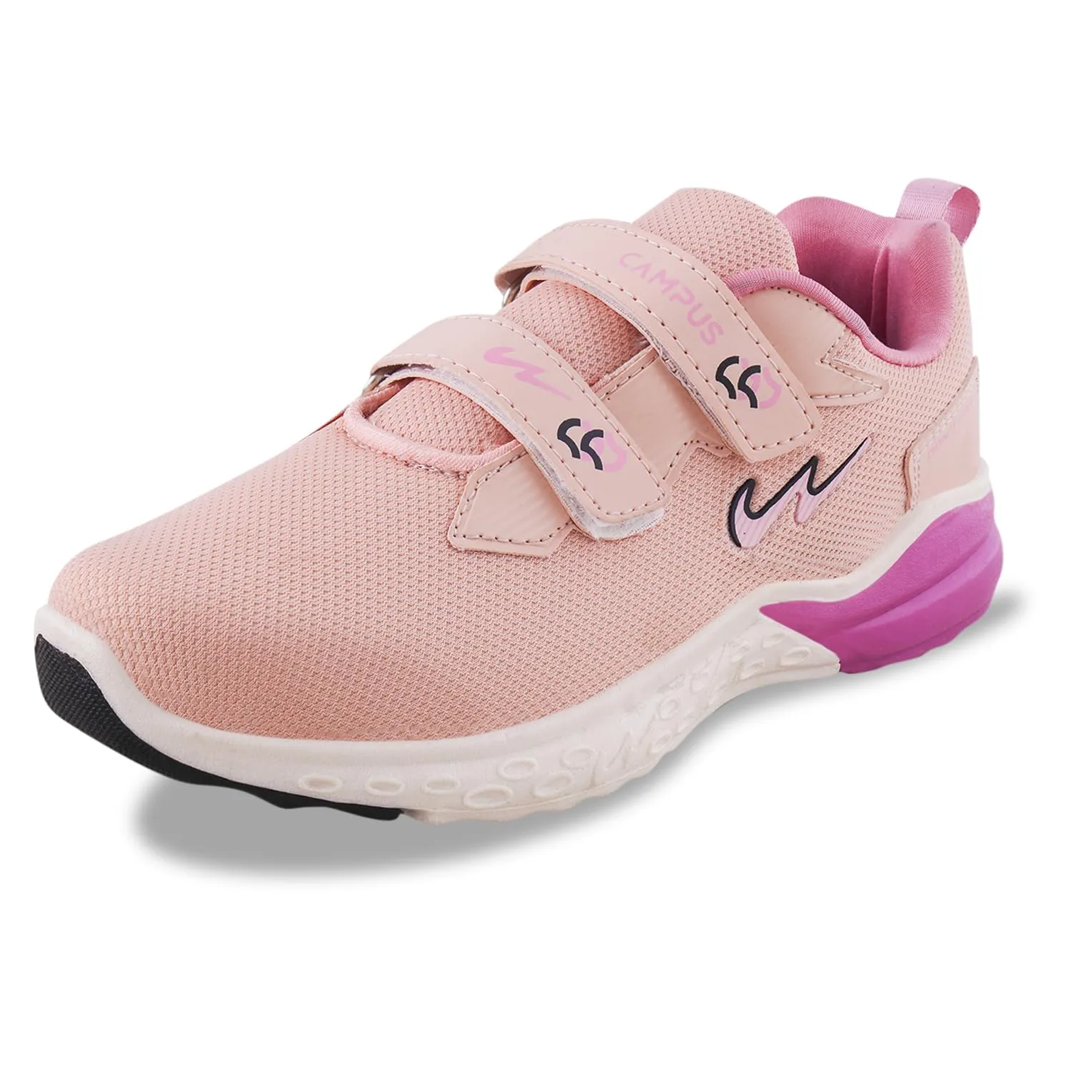 Campus Child PT-106V Peach/STRW PNK Running Shoes 5-UK/India