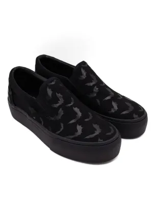 Chill Batty Slip On -  All Black -  Y.R.U.