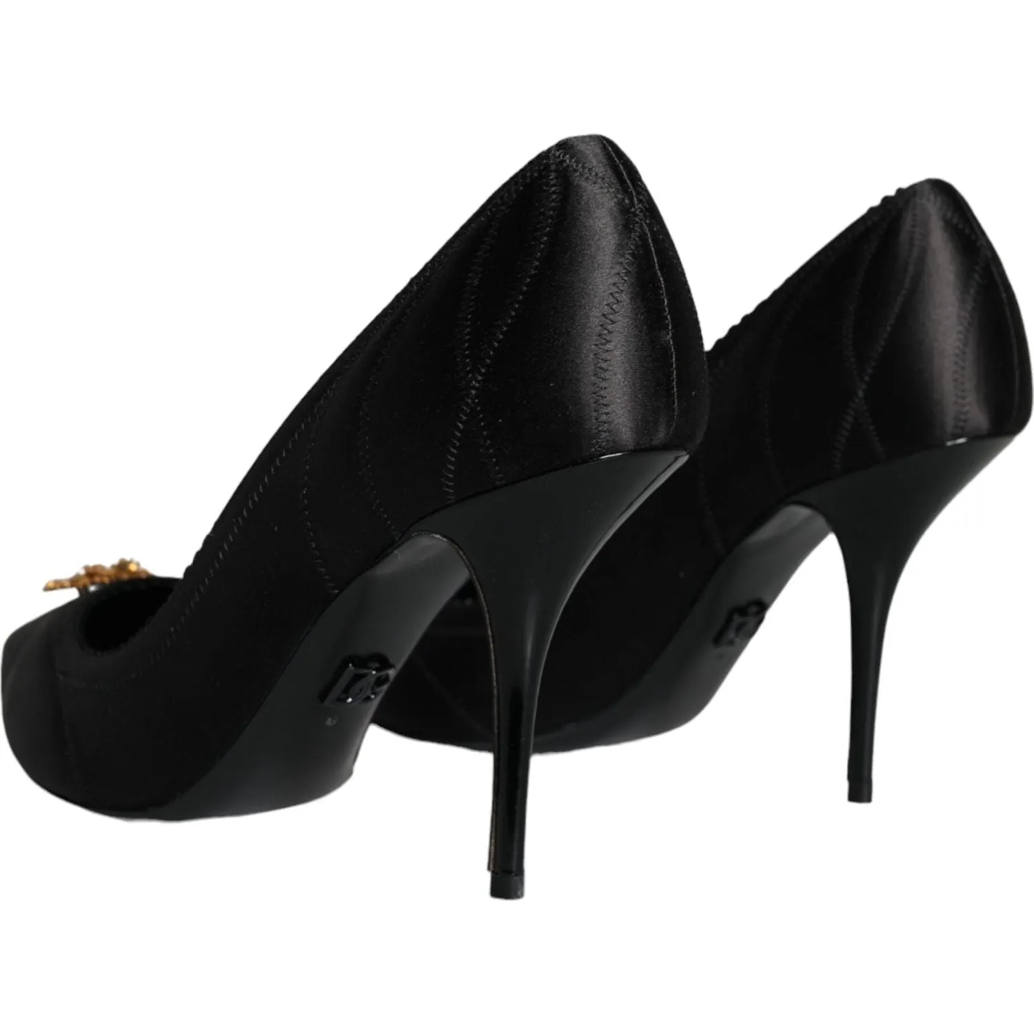 Dolce & Gabbana Black Heart DEVOTION Heels Pumps Shoes