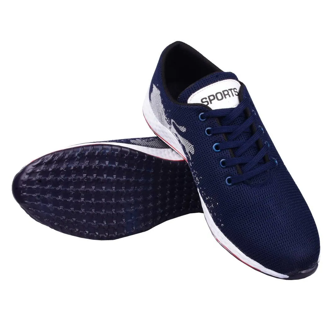 Elegant Blue Mesh Running Sports Shoes For Men