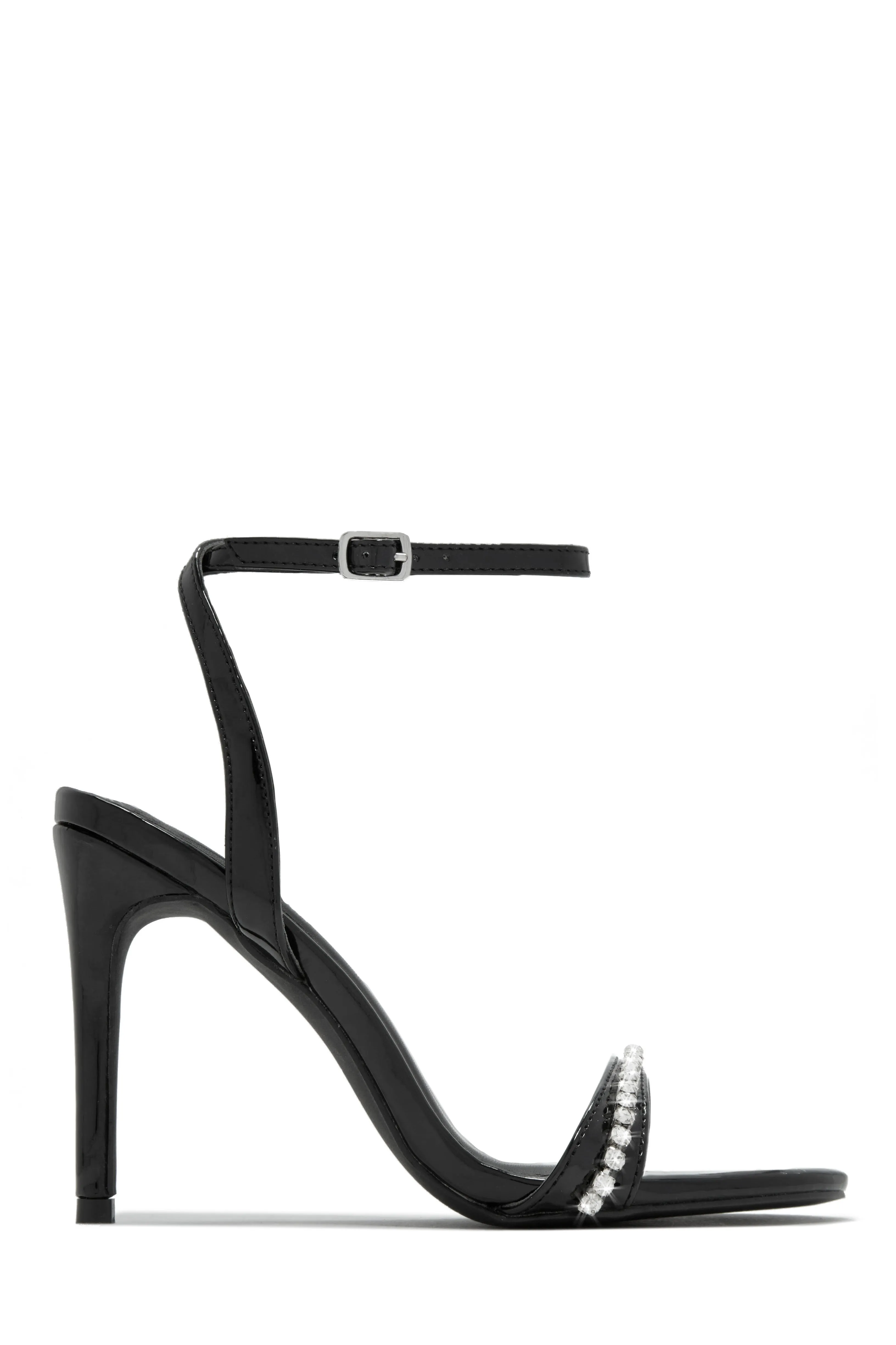 First Date Ankle Strap High Heels - Pink