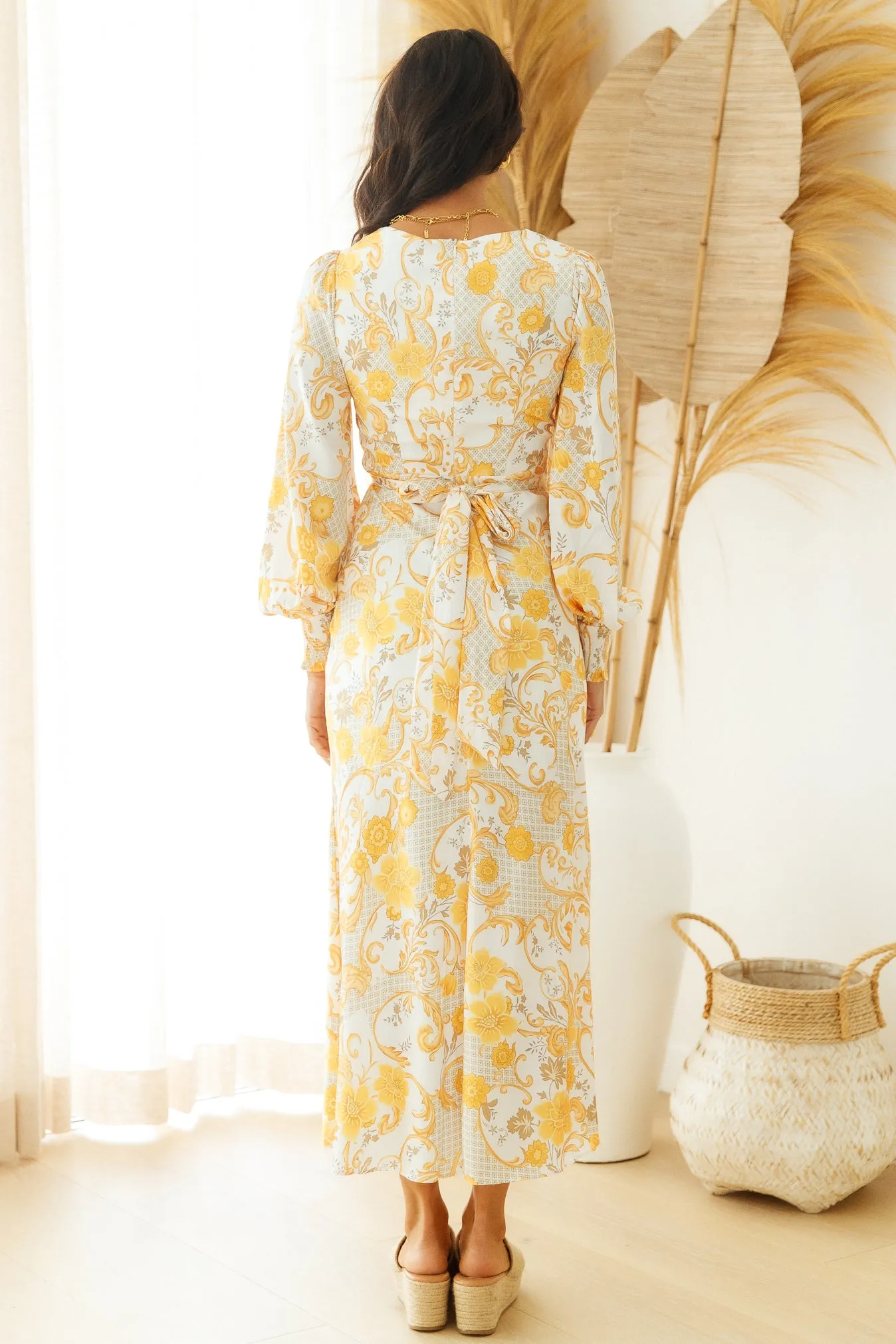 Golden Atelier Maxi Dress Yellow