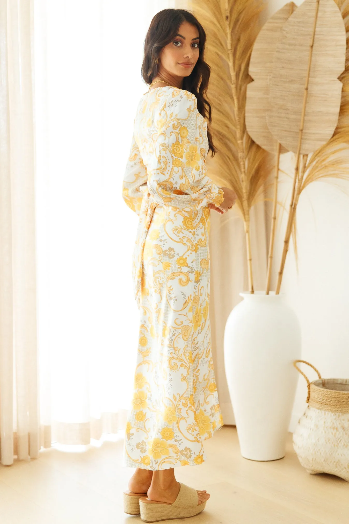 Golden Atelier Maxi Dress Yellow