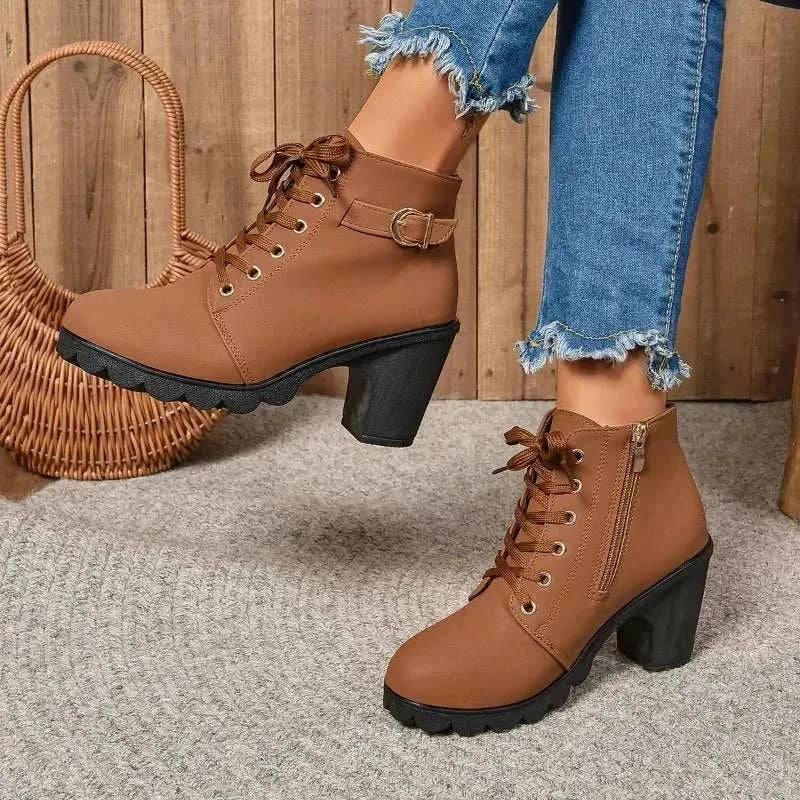 High Heel Boots for Women - Ankle Boots, Womens winter booties 2024