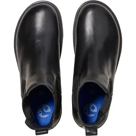 Highwood Deep Blue Men's Birkenstock Boots, Black Leather