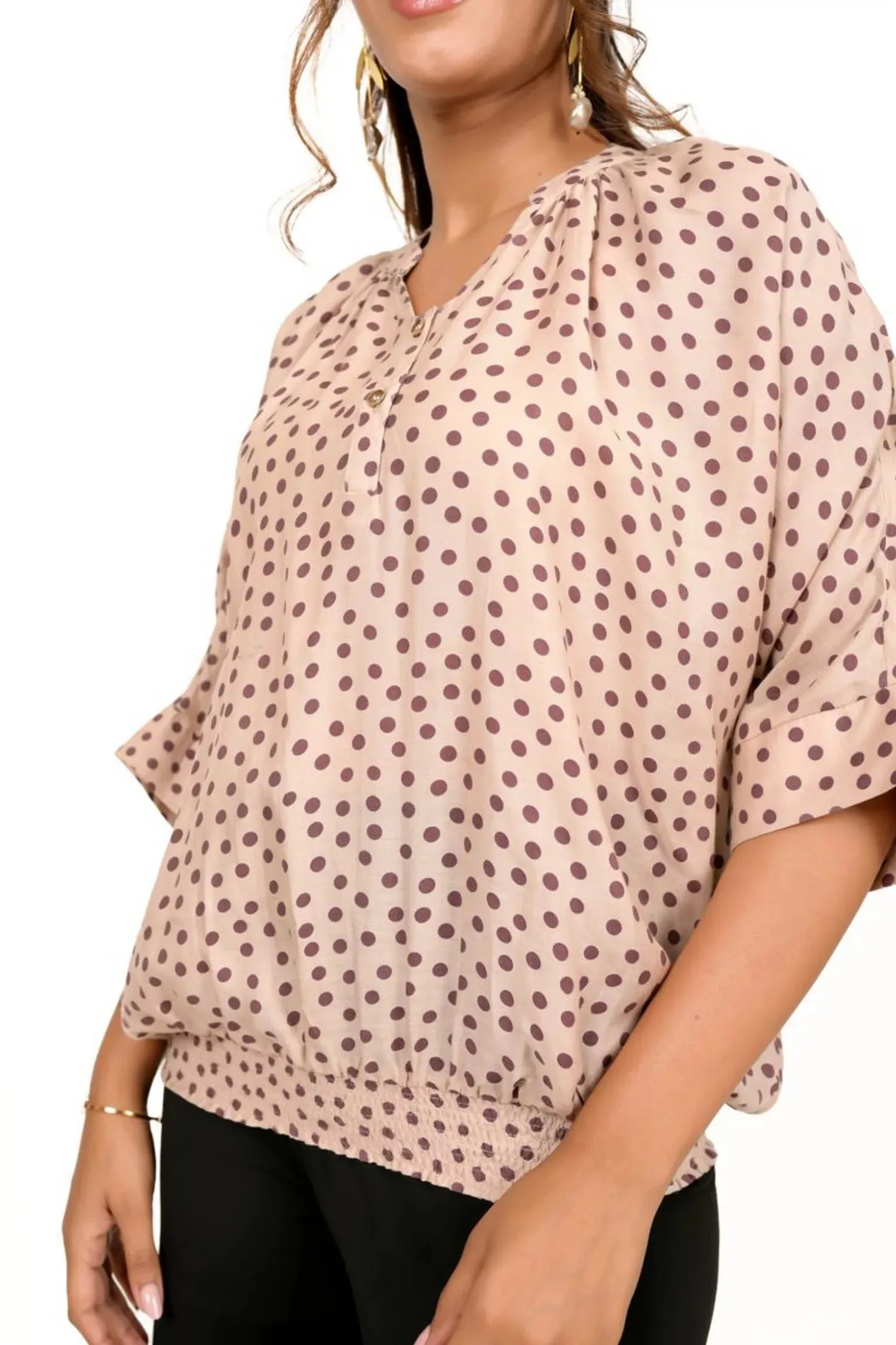 Iced Mocha Polka Dotted Top