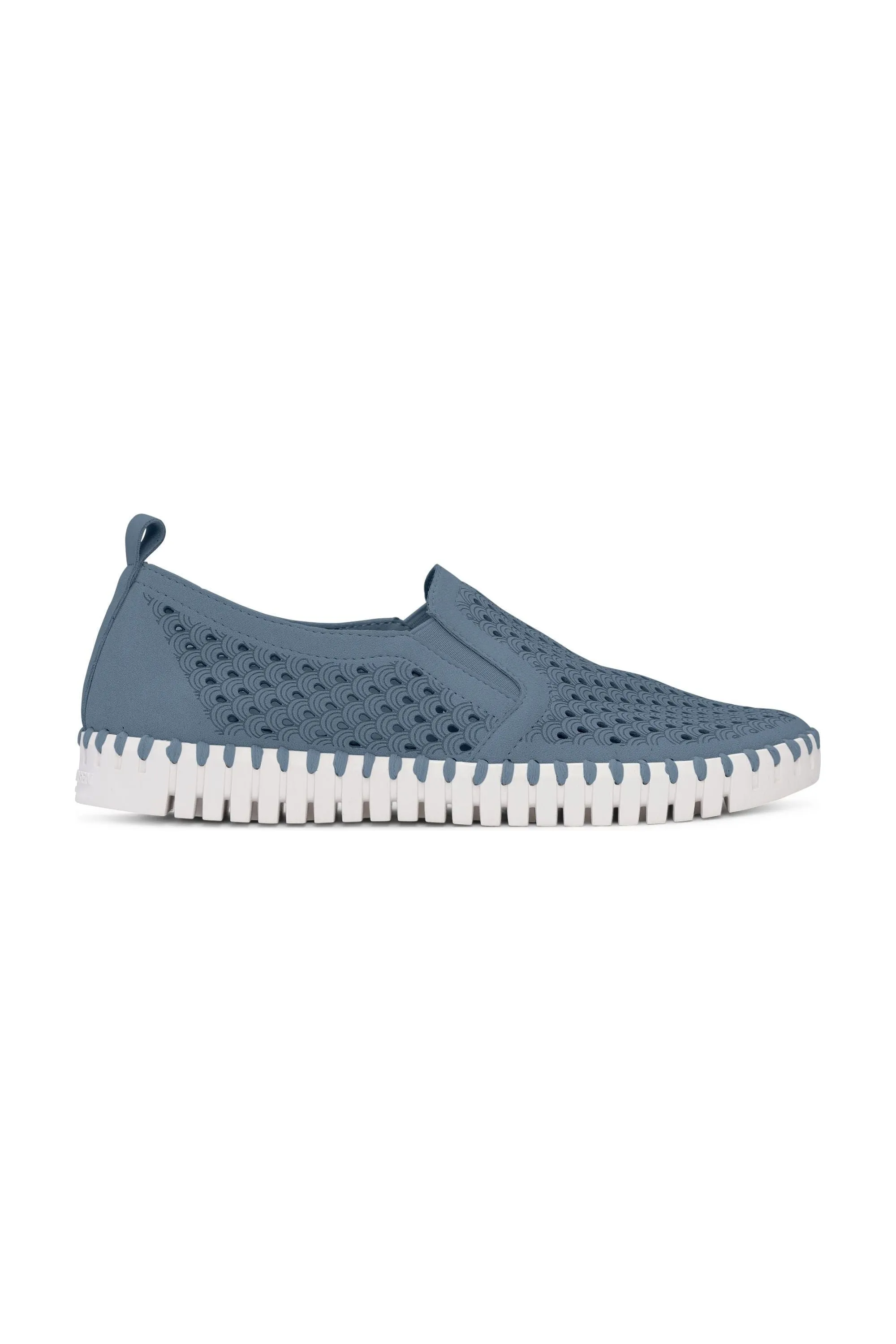 Ilse Jacobsen Hornbæk Tulip 140WOM Woman's Slip On Sneakers  | Blue Grey 636 | Clearance Final Sale