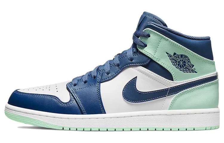 Jordan 1 Mid Blue-Mint Foam