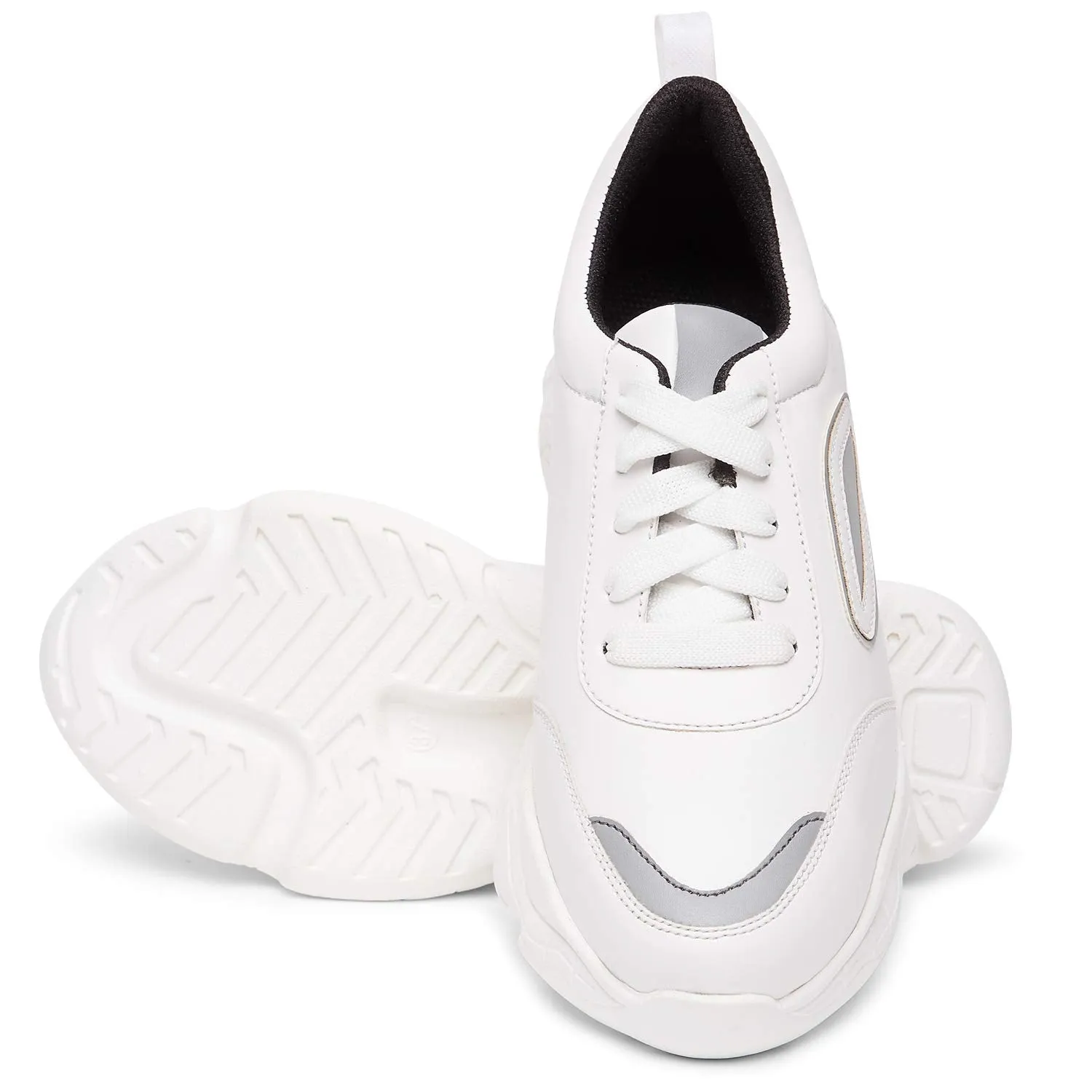 Longwalk Women and Girls Sneakers (5 UK/India 38 Euro) White