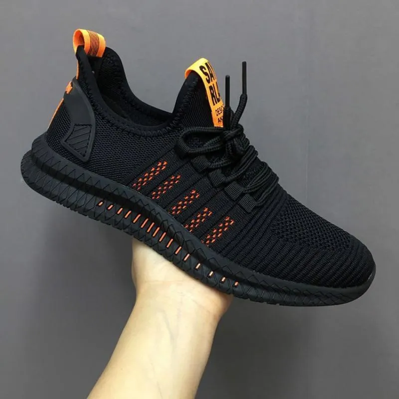 Men Casual Mesh Lace-up Lightweight Vulcanize Shoes