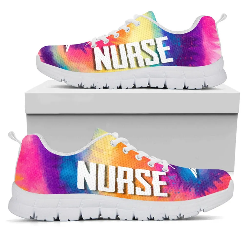 Nurse Sneaker, Nurse Tie Dye Shoes Sneakers, Best Shoes For Nurses