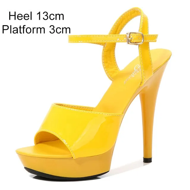 Platform Ankle Strap Heels