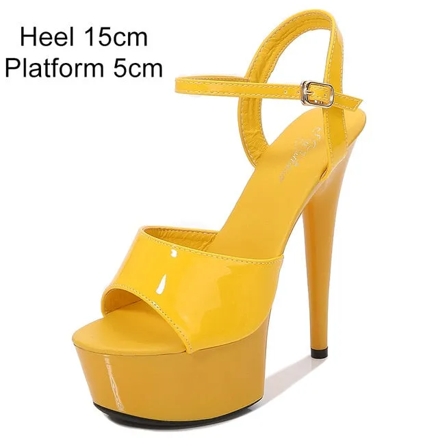 Platform Ankle Strap Heels