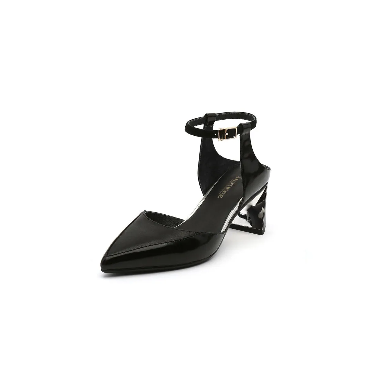 Pointed Toe Ankle Strap D Orsay Heels