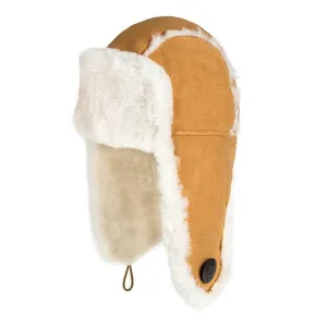 UGG Premium Sheepskin Button Aviator Hat