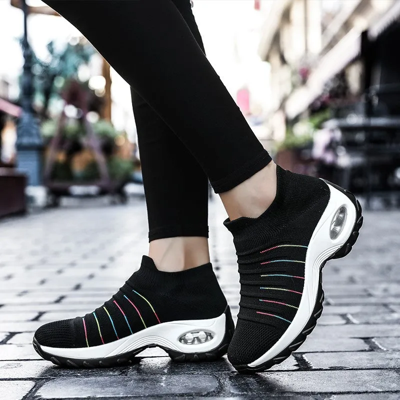 Women's air cushion joker breathable lightweight leisure sneakers