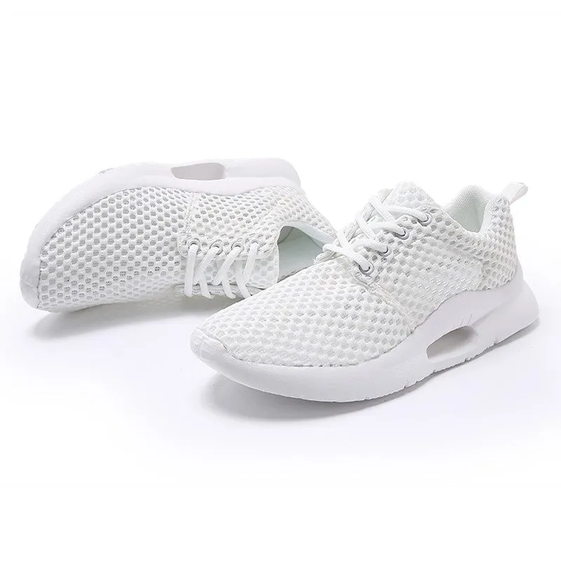 Women's mesh fabric breathable ilghtweight fashion tennis sneakers