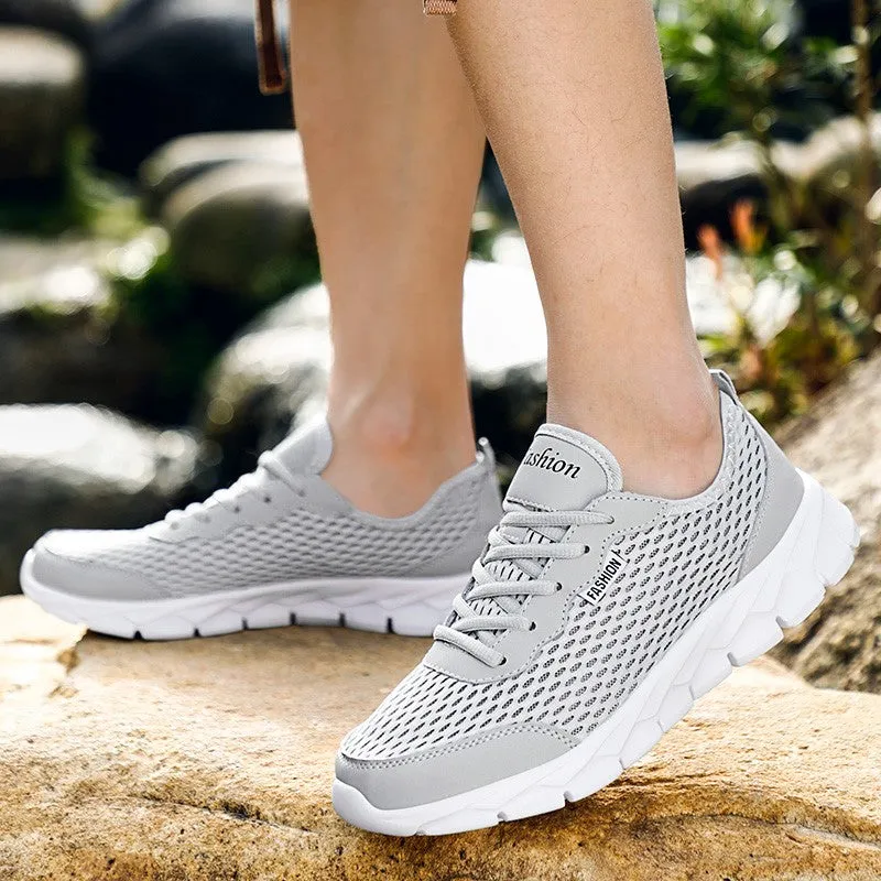 Women's mesh fabric outdoor platform leisure tennis sneakers