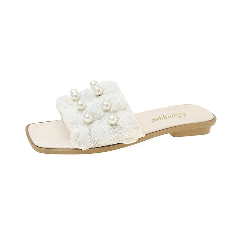 Women's Pearl Slippers