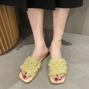 Women's Pearl Slippers