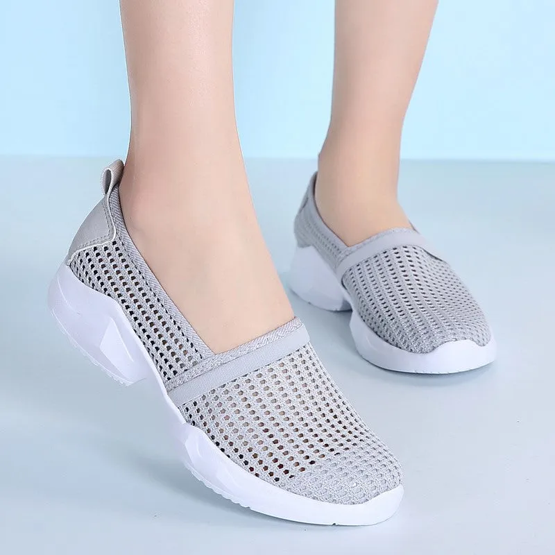 Women's summer breathable simple casual flat loafers 的副本