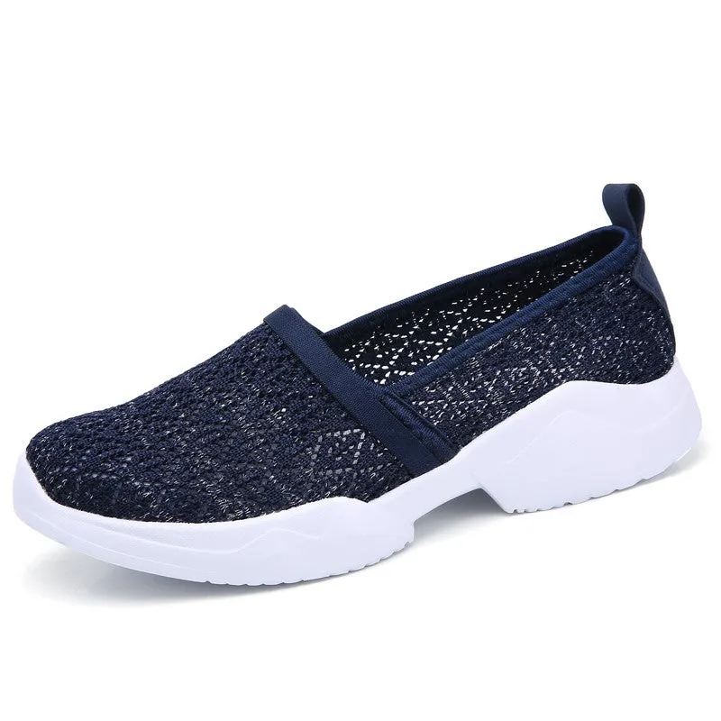 Women's summer breathable simple casual flat loafers 的副本