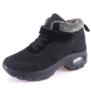 Women's winter thermal plush fashion joker velcro boots